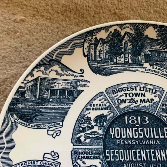 Youngsville Pennsylvania Sesquicentennial 1813-1963 Souvenir Plate - Picture 7 of 11
